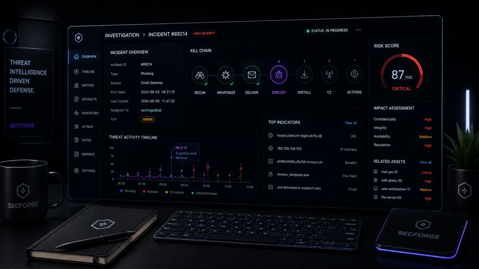 Kali Linux vs Parrot OS comparison illustration
